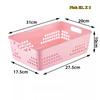 10-piece Storage Basket Versatile Children Toys Desk Snacks Bathroom Supplies Plastic Organizer Kitchen Hollow Vegetable Baskets