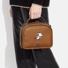 Coach X Peanuts Snoopy Collaboration Lunch Pail 22 Zipper Closure Snoopy Print Pebble Leather Handheld Shoulder Crossbody Bag Small CE846-QBQUN