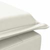 Massage Chaise Lounge with Neck Roll Cream Velvet