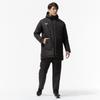 Mizuno Breath Thermo Insulated Training Black Mid-Length Coat, Heat-Generating Material, Water-Repellent, Windproof, 32MEC650,