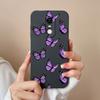 Geeignet für Redmi Note 7S 10 10S K80 7 8 9 9T 10T 9S Pro Max Plus Neue Hülle Hübsche Schmetterlings-Sonnenblumen-Flüssigsilikon-Anti-Rutsch-Shell für Redmi Capa