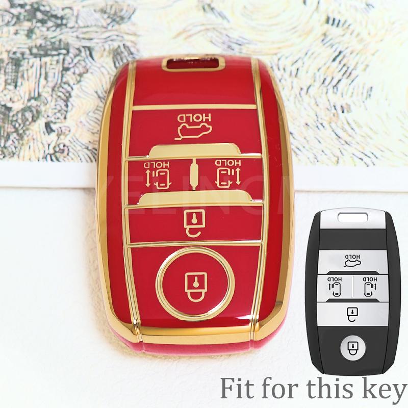 5 6 Button Remote Holder For Kia Sedona Grand Carnival Sorento Shell Fob Control Tpu Car Key Cover Key Case Protection Skin