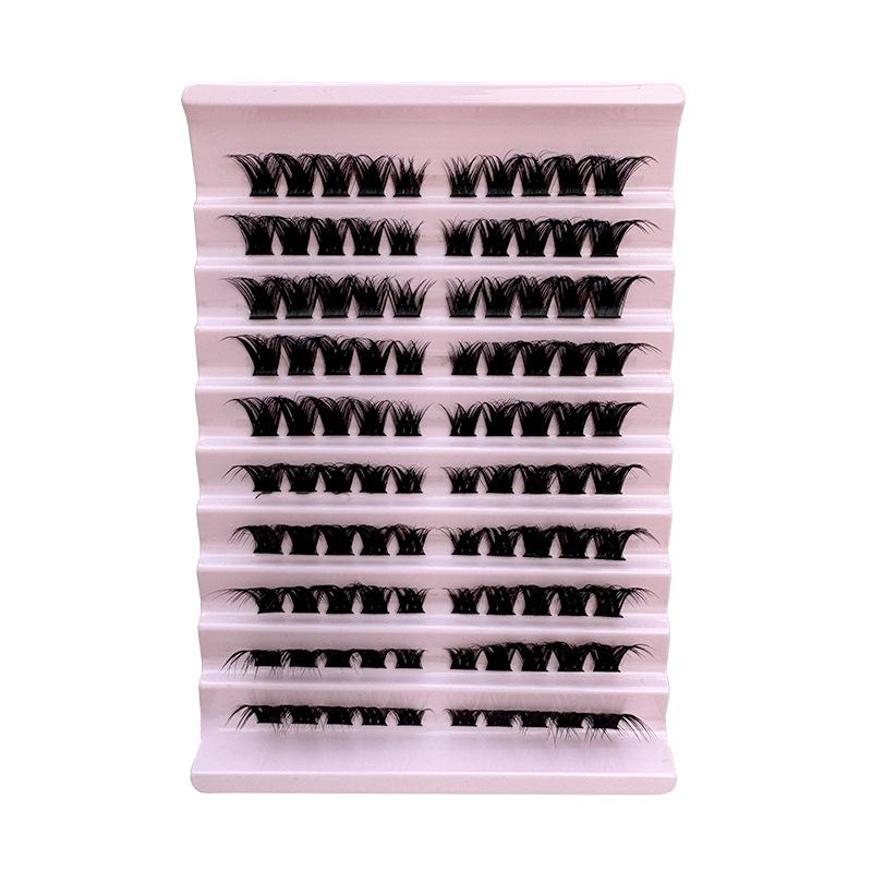 DIY self-grafting eyelashes curly fox segmented thick new natural false eyelashes