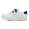 New Balance NB CT60 Velcro Casual Breathable Lightweight Low-Top Kids Skate Shoes Kids Sneaker White Purple PVCT60RP