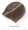 Unisex Thickened Solid Color Cashmere Hat - 100% Pure Cashmere, Seven-Needle, Autumn/Winter Style