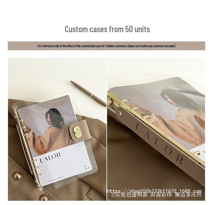 A7 Ordner A5 Notizbuch im Stil Hochwertiger Transparenter A6 Planer Journal