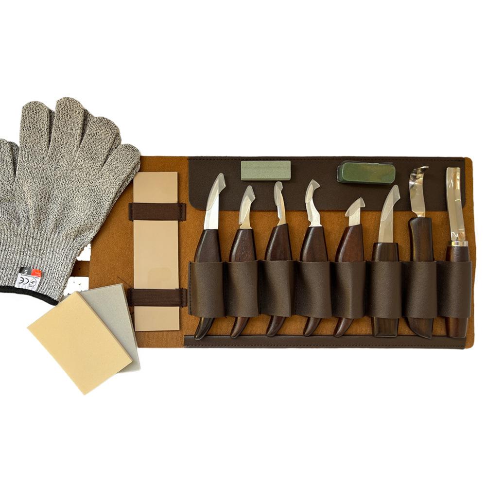 Oyma Bıçağı Ahşap Oyma Aletleri Bıçak Seti El Ahşap Oyma Kiti İğne Dosyalı Ahşap Kaşık Kiti Yeni Başlayanlar İçin