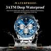POEDAGAR Sport Men Watch Waterproof Luminous Chronograph Date Quartz Military Man Wristwatch Stainless Steel Men's Watches Reloj