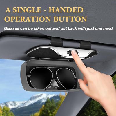 Sonnenbrillenetui für Auto Auto Brillen Sonnenblende Organizer Etui Aufbewahrung Organizer Automobil Innenzubehör für Fahrzeug