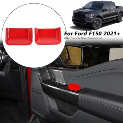 2x Interior Front Door Handle Bowl Decor Cover Trim for Ford F150 - Red