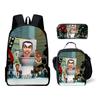Skibidi toiletman schooltas titan monitorman rugzak schoudertas etui driekoppige set