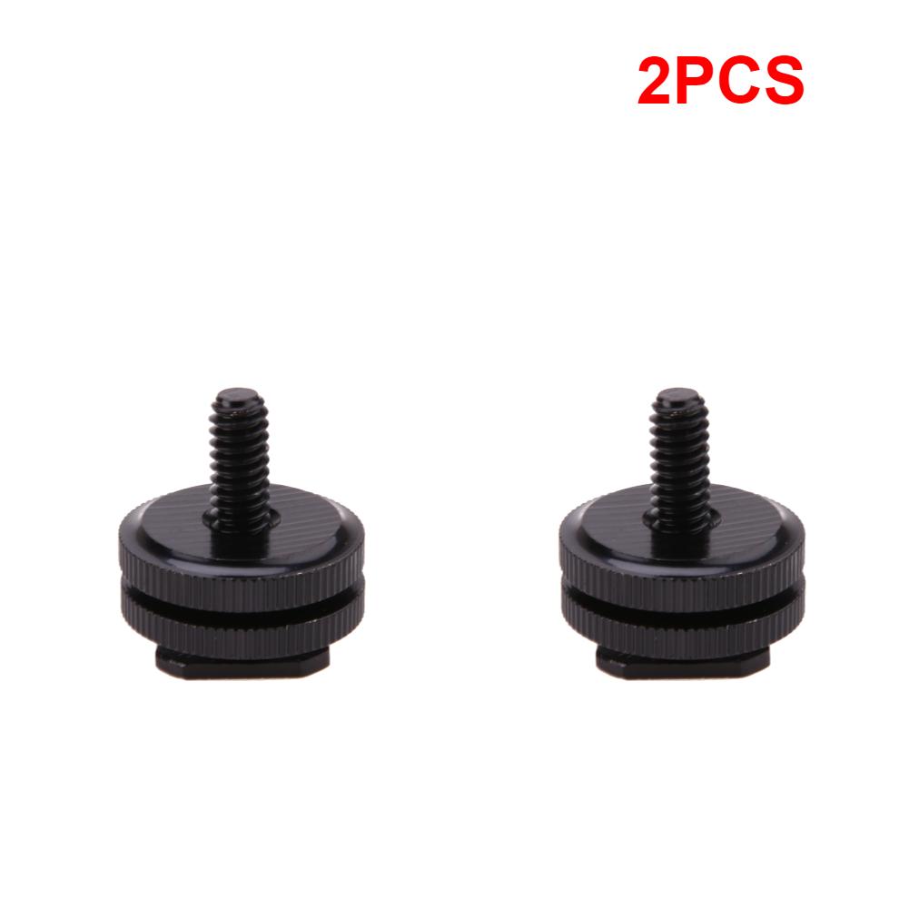1/4 Inch Tripod Screw To Flash Hot Shoe Adapter Tripod Mount Screw Hot Cold Shoe Connector for Camera Studio Accessory