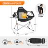 KingCamp Swinging Hamak Outdoor Składany Camping Regulowany Wykonany z Aluminium Ładowność Torba Do Przechowywania Bujany Wiszący Krzesło Ogrodowe, Krzesło, Krzesło,