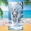Tiger Strandtuch Mikrofaser Digitaldruck Badetuch Kräftiges Tigerdesign Sonnenschutzschal Extra großes Handtuch