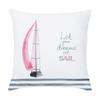 Cartoon Sailing Hot Air Balloon Lighthouse Pattern Cushion Cover Home Living Room Sofa Short Plush Pillow Case 45X45Cm