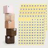7500 Pcs 1-500 Round Number Stickers Labels, 15 Sets Self-Adhesive Round Labels, 0.4 Inch Consecutive Small Number Decals Inventory Stickers for