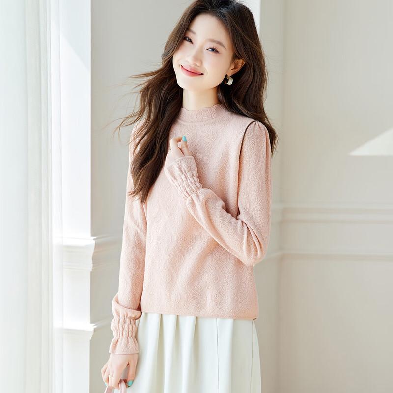 Women's Thin Wool Blend Hollow Knit Top