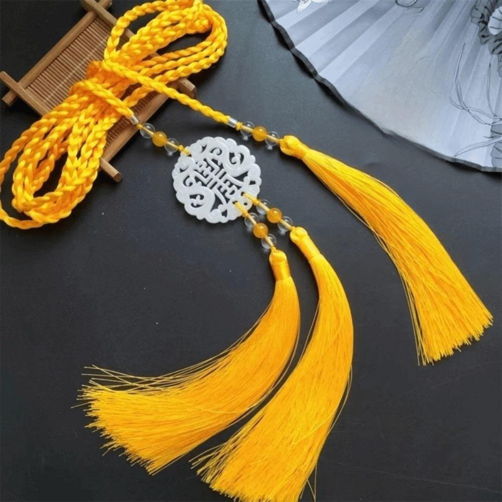 Traditional Hanfu Waist Tie Belt Chinese Style Tassel Waist Cord Braided Waist Sash  for Men Women