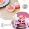 8pcs 8 Petals Shape Fondant Cutter Mold Daisy Pattern Flower Plunger Cutter  Chocolate Decoration