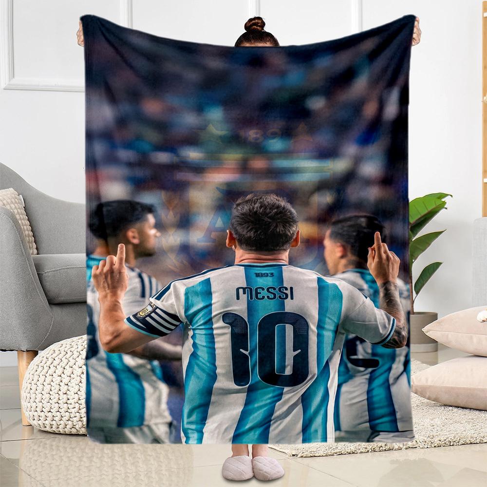 Messi 518 Decke Strapazierfähiger Komfort Geeignet für Stuhl Sofa Bürostuhl Ganzjahresgebrauch Wärmende Dekoration Geschenk für Reisen Zuhause Geburtstage