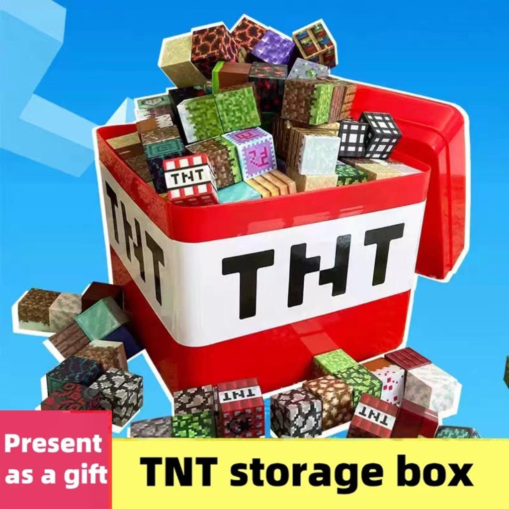 Magnetische Bausteine Spielzeug Aufbewahrungsbox Set Kann Figuren platzieren Magnetwürfel Konstruktionsbausteine Spielzeug Geschenk für Jungen Mädchen Kinder