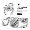 BRIGHTFUFU 2 PCS Scorpion Metal Car Sticker Durable Sublimated Car Window Decor Hide Scratch
