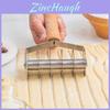 Stainless Steel Multiwheel Pizza Cutter With Wooden Grip For Baking And Home Entertaining