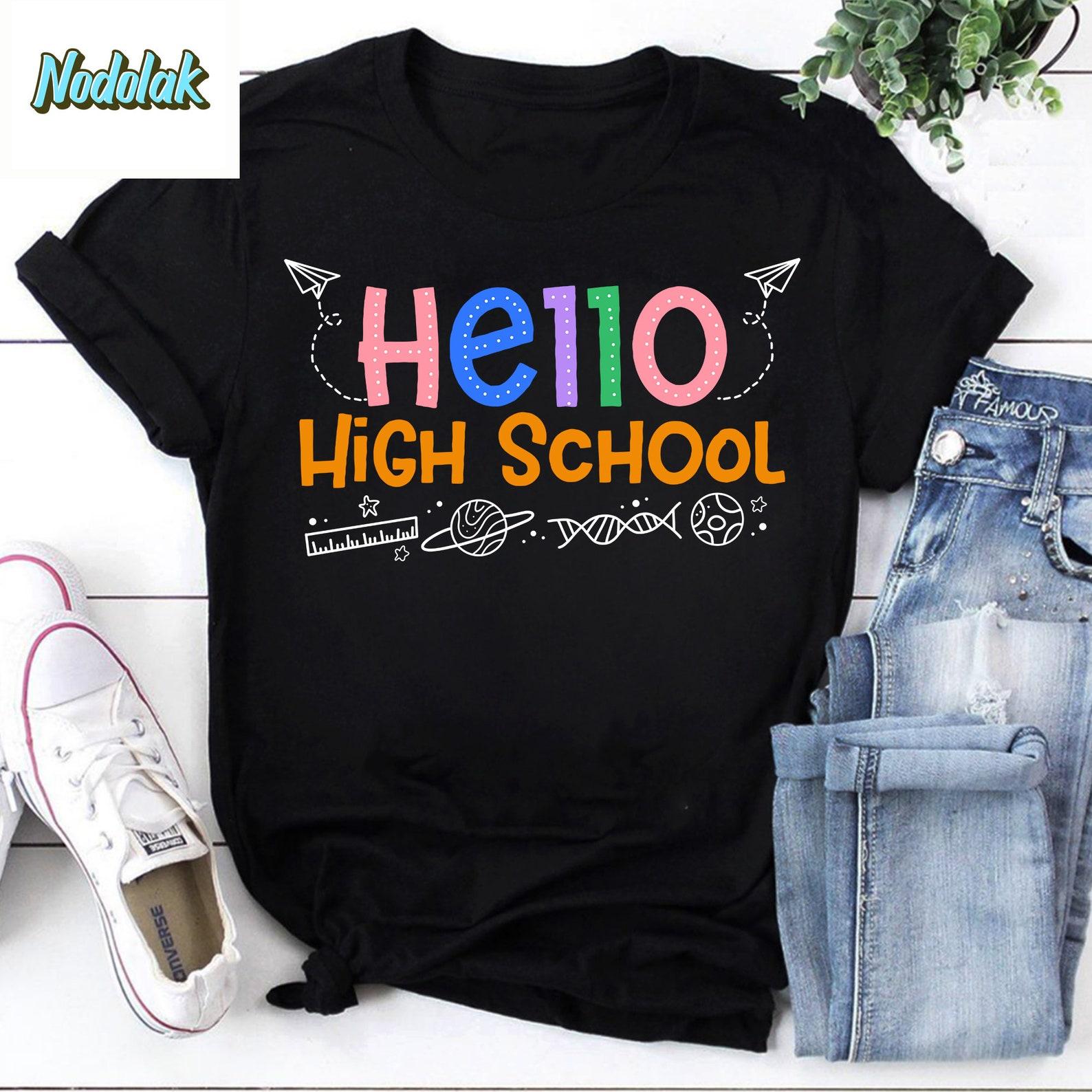 Hello High School Back To School Vintage T-Shirt, Back To School Shirt, Time To Go To School Shirt, For Student Shirt, High School Shirt 2XL