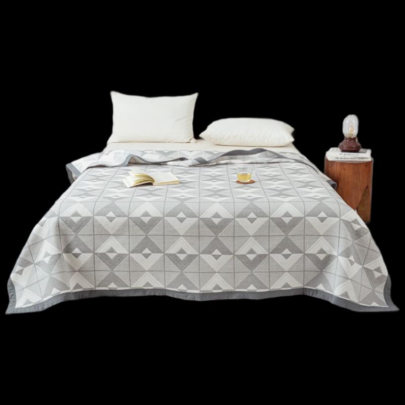 Muji 100% Cotton Jacquard Blanket