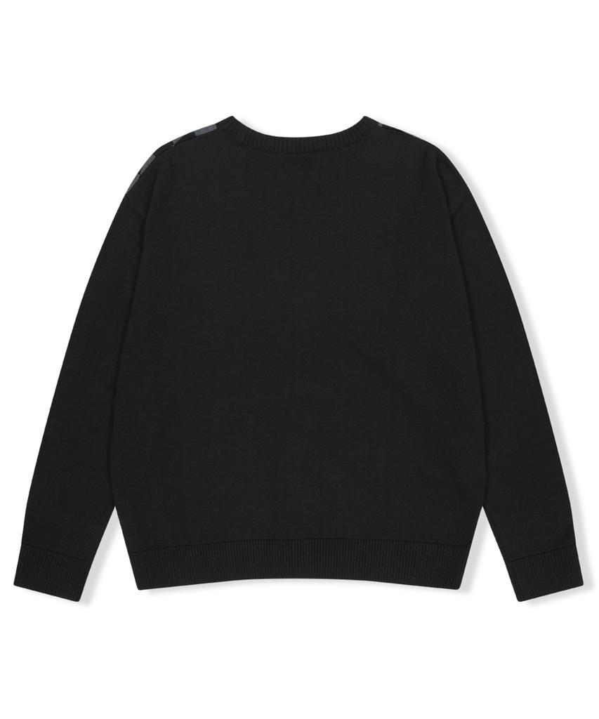 Yeseyesee Y.E.S Checkerboard Cardigan Black
