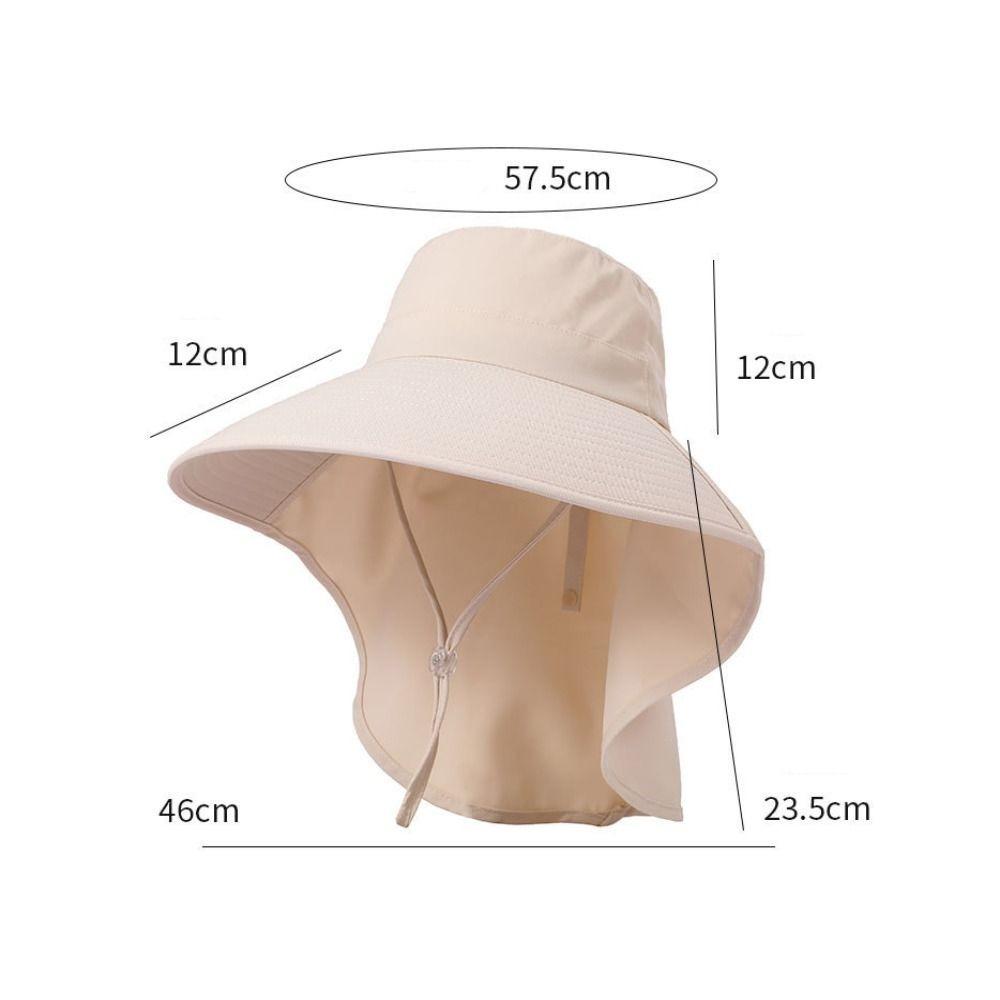 Summer Fishing Hat with Neck Cover Safari Cap 2025 Sun Bucket Hat  For Women Girls
