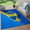 Club Atletico Boca Juniors3 Flannel Pattern Square Carpet,Area Rug,Carpet Rug for Living Room Bedroom Sofa Playroom Decor,Non-slip Floor Mat
