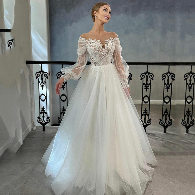 Evening dress 1011 A new European and American light wedding dress