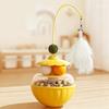 Toy Set, Interactive Feather Wand with Bell, Self-Play Tumbler Dispenser, Catnip Ball for Entertainment