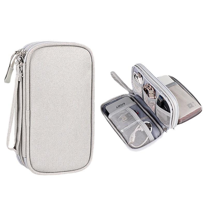 Multi-layer Digital Accessories Storage Bag: Protective Cover for Power Bank, USB, Earphones, Hard Disk, Dustproof Data Cable