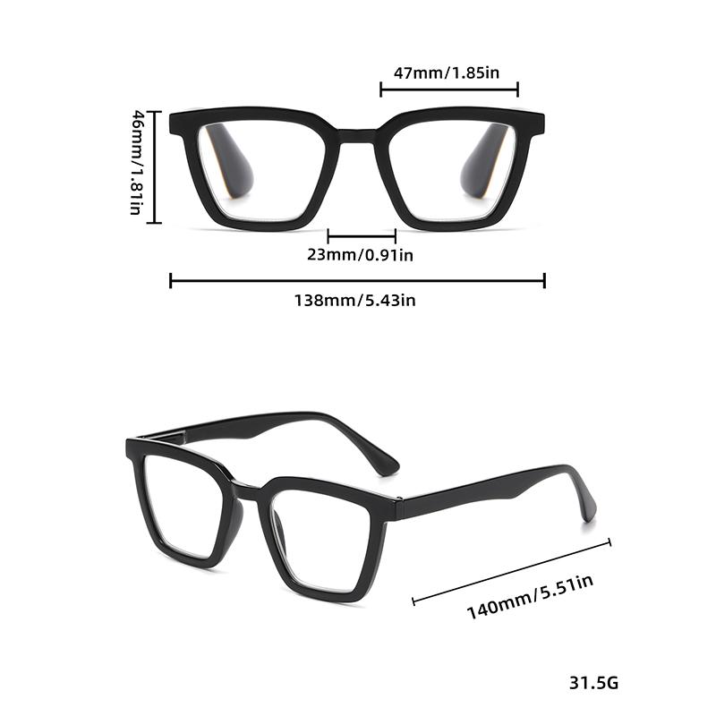 Anti-blue Light Reading Glasses For Women Square Frame Small Frame Reading Glasses For Men