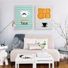 3 Panel Nordic Bilder Tee Kaffee Moderne Abstrakte Druck Leben Zitate Triptychon Modulare Leinwand Malerei Wohnzimmer Dekor
