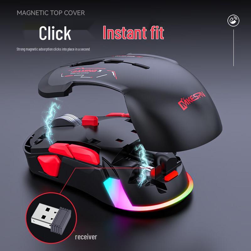OLOEY W12 10-Key Wireless Tri-Mode Gaming Mouse