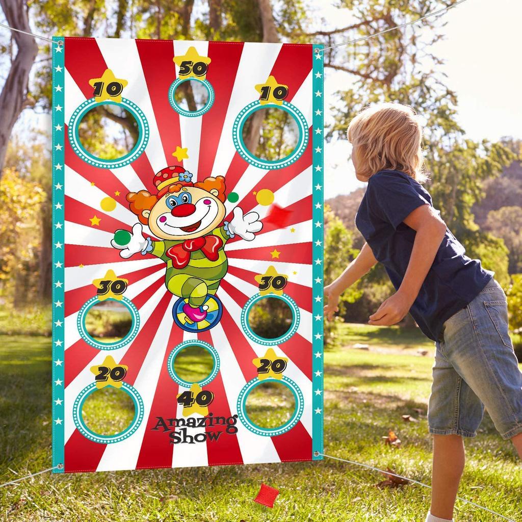 Funny Play Bean Bags Toy Game Child-Safe Tossing Throwing Bags Ideal for Adults Children Outdoor Xmas Party Carnival Games Playthings Ideal For