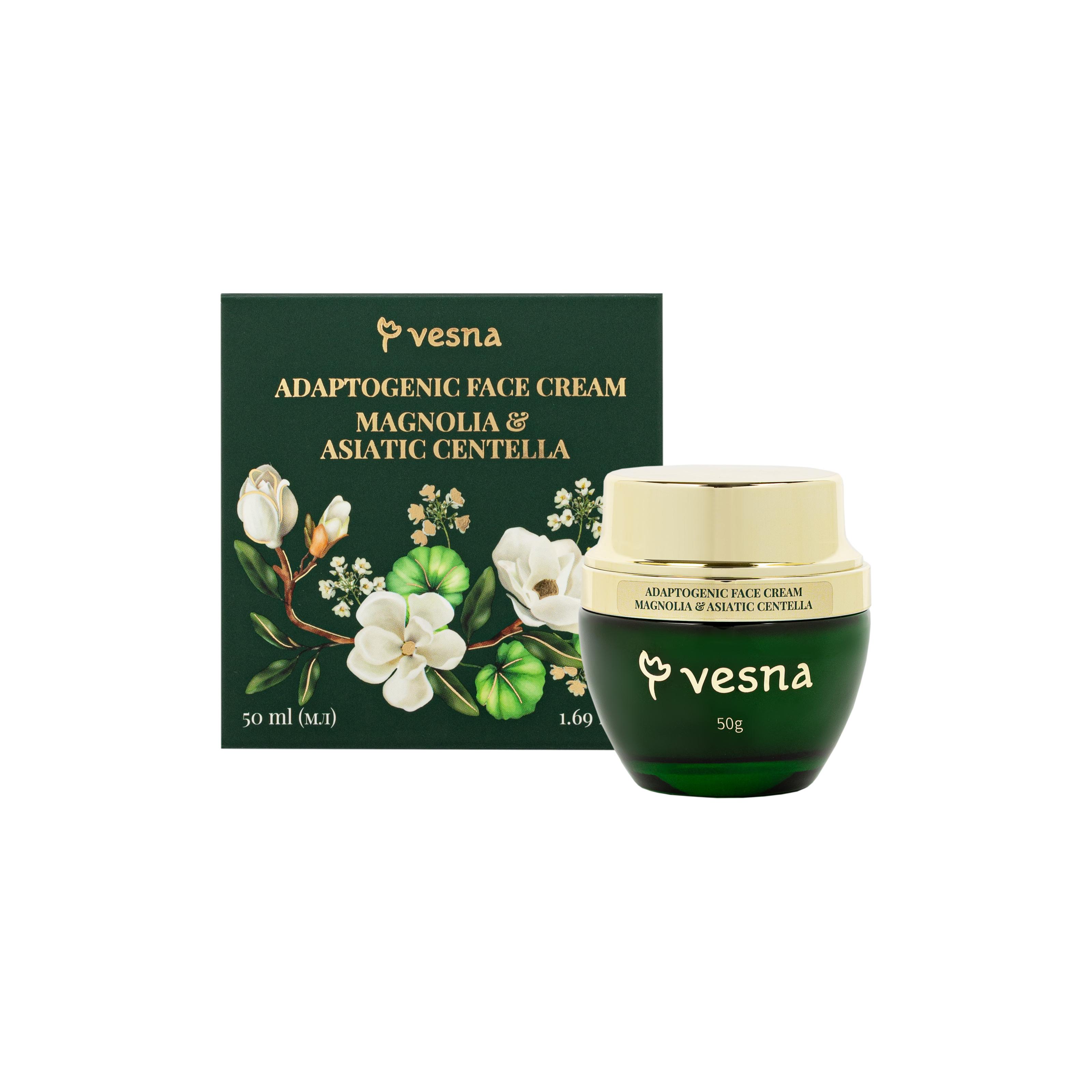 

Крем для лица Магнолия и Центнелла азиатская premium Vesna 50 мл