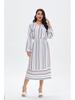 Plus Size Arabic Muslim Casual Robe - Spring/Summer Middle Eastern Dress