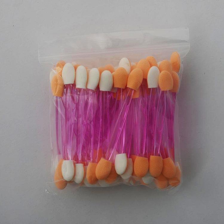 50Pcs Double-Ended Latex Sponge Eyeshadow Applicator, 7.5cm Makeup Tool for Nail Art Blending, Must-Have Beauty Essential