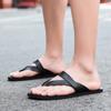 Fashion Men Flip Flops Big Size 47 Summer Men Shoes Italian Flats Casual Non-slip Beach Sandals Leather Flip Flop Slippers Flats Sandals
