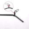 Topranc 12Pcs Anti Tangle Sea Fishing Accessories Fishing Balance Brass Tube Connector L- Shape Booms Accessory Size 5/7/9/12CM