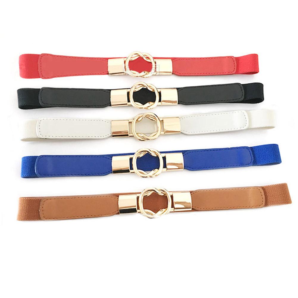 Fashion All-match Elastic Narrow Belt with Buckle