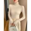 Women's Slim-Fit High-Neck Cashmere Sweater, Solid Color Knit for Layering, 2025 Autumn/Winter Arrival, Flattering Tight-Fit Design.