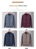 Men's Thickened Knit Cardigan - Warm, Velvet-Lined Sweater for Middle-Aged and Elderly, Perfect for Autumn and Winter.