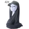 Polyester Womens Scarf Hat Set With Solid Color Design For All Seasons