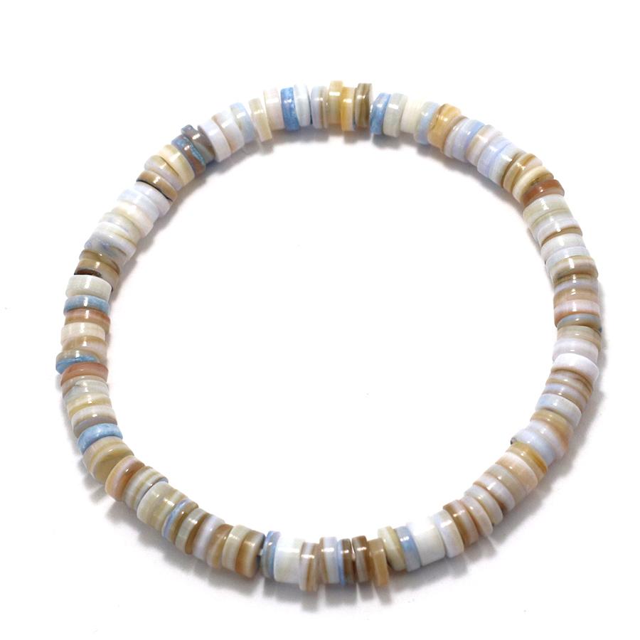 Handmade Beaded Natural Stone Colorful Shell Bracelet Women Men String Of Beads Gift for Friends Couple Jewelry Accessories Gift