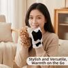 Elastic Cuff Half Finger Mittens Fleece Lined Plush Wrist Sleeve Fingerless Furry Gloves  Teens